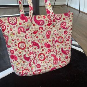 Floral Pink Tote Bag